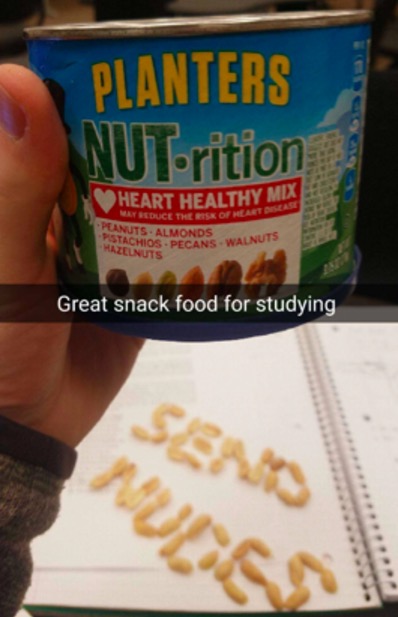 snack - Planters NUDrition Heart Healthy Mix Wat Reduce The Sk Of Heart Peanuts. Almonds Chios Pecans Walnuts Pistachios Hazelnuts Great snack food for studying Seams