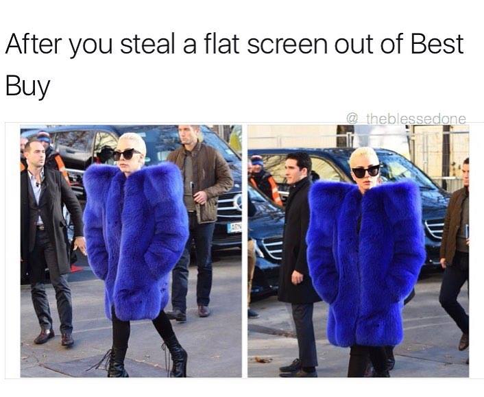 stealing from best buy - After you steal a flat screen out of Best Buy