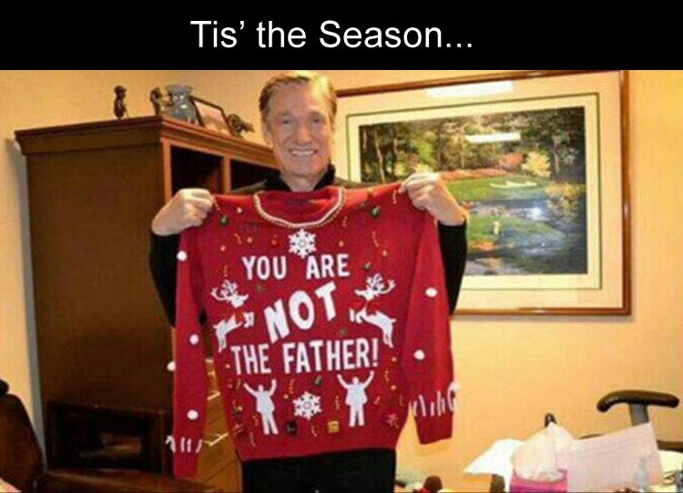 barstool sports christmas sweaters - Tis' the Season... You Are Not The Father!