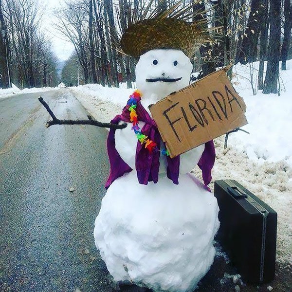 funny snowman