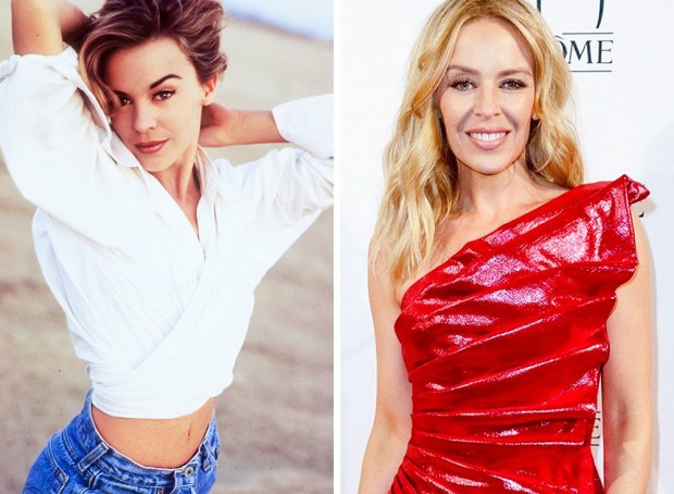 Kylie Minogue, 1994 and 2017.