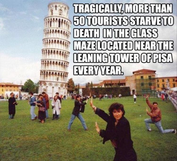 random piazza dei miracoli - Tragically, More Than 50 Tourists Starve To Death In The Glass Maze Located Near The Leaning Tower Of Pisa Every Year