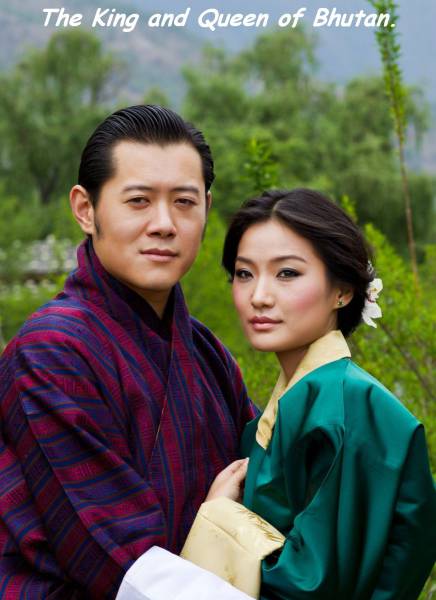 bhutan king and queen - The King and Queen of Bhutan.