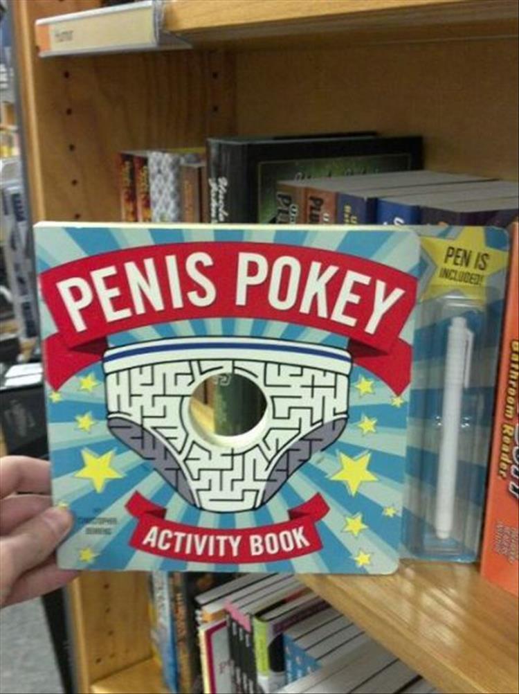funny picture of the Penis Pokey activity book