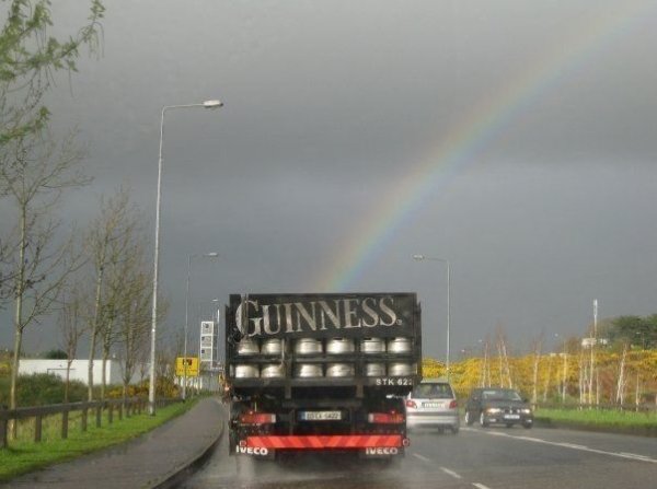 guinness at the end of the rainbow - Guinness.