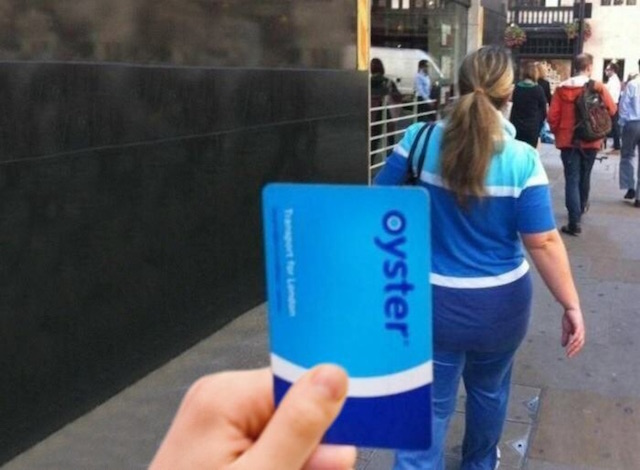 dressed like an oyster card - oyster