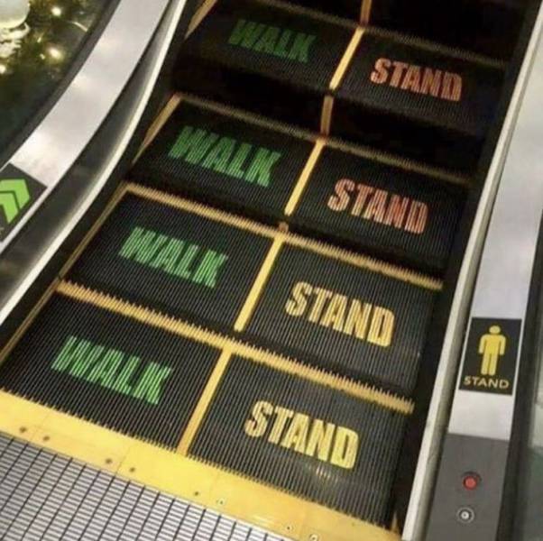 escalator stand right - Stand Walk Stand Walk Stand Walk Stand Stand