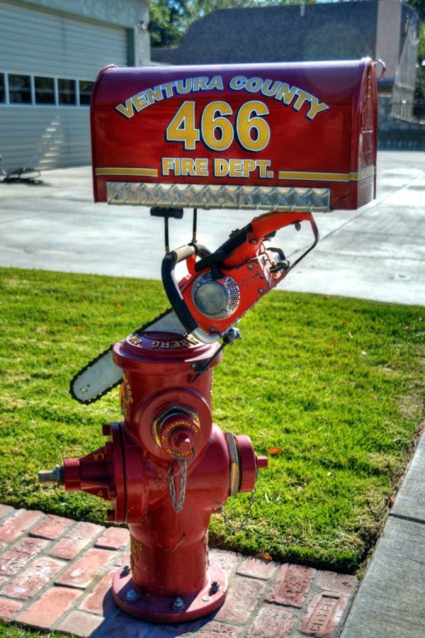 firefighter mailbox - Gny Vura Cou Ventu 466 Fire Dept. 9839