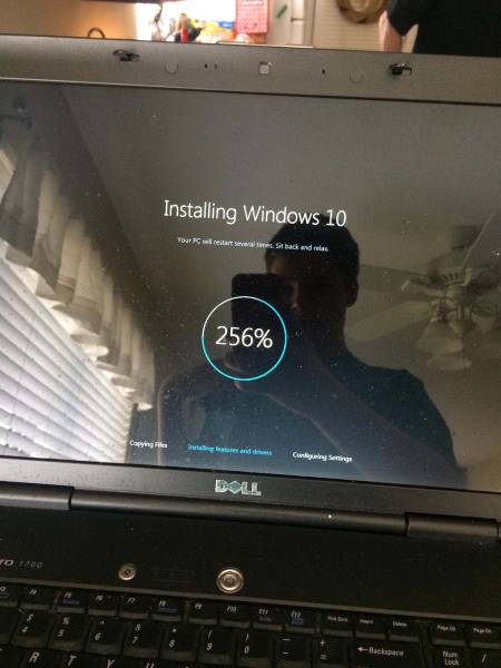 windows update 256% - Installing Windows 10 Four C restart Sehack and 256% Copying Doll To