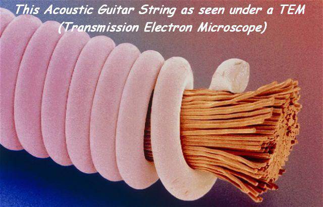 guitar string microscope - This Acoustic Guitar String as seen under a Tem Transmission Electron Microscope