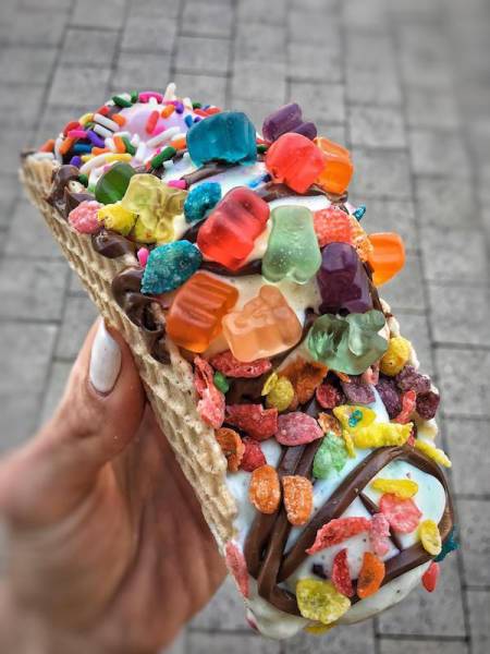 Taco ice-cream picture