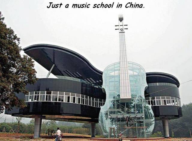 random pic piano house china - Just a music school in China.