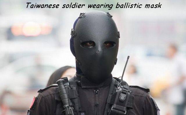 taiwan special forces - Taiwanese soldier wearing ballistic mask