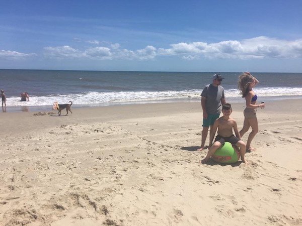 Cute girl misses beach trip with friends