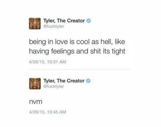 multimedia - Tyler, The Creator being in love is cool as hell, having feelings and shit its tight 42615, Ps Tyler, The Creator nym 42615,