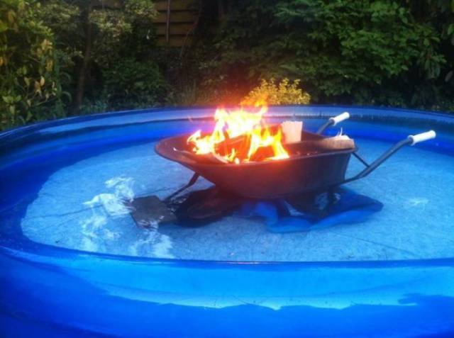 redneck pool heater