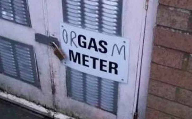 street sign - Orgasm Meter