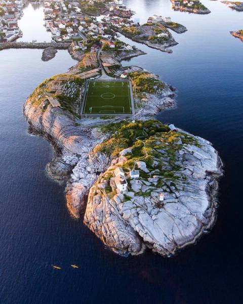 football field in norway