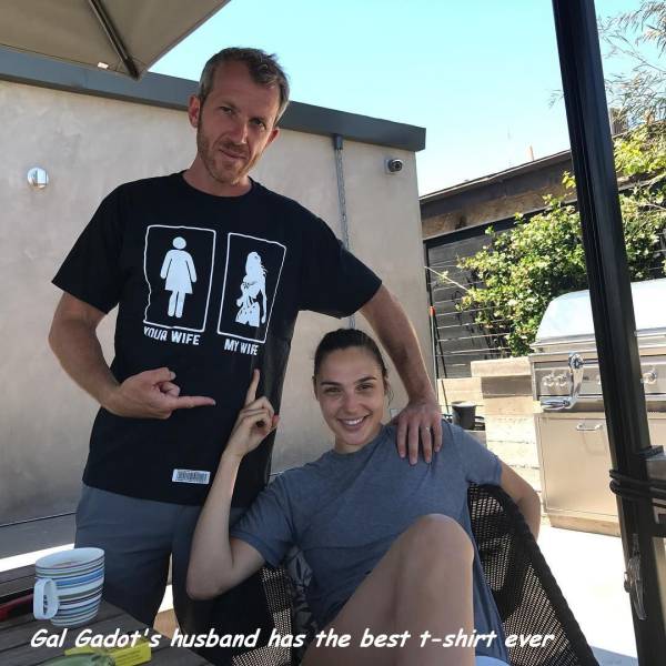 gal gadot husband shirt - Your Wife My Wie Gal Gadot's husband has the best tshirt ever