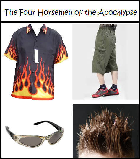 fire shirt school disco - The Four Horsemen of the Apocalypse