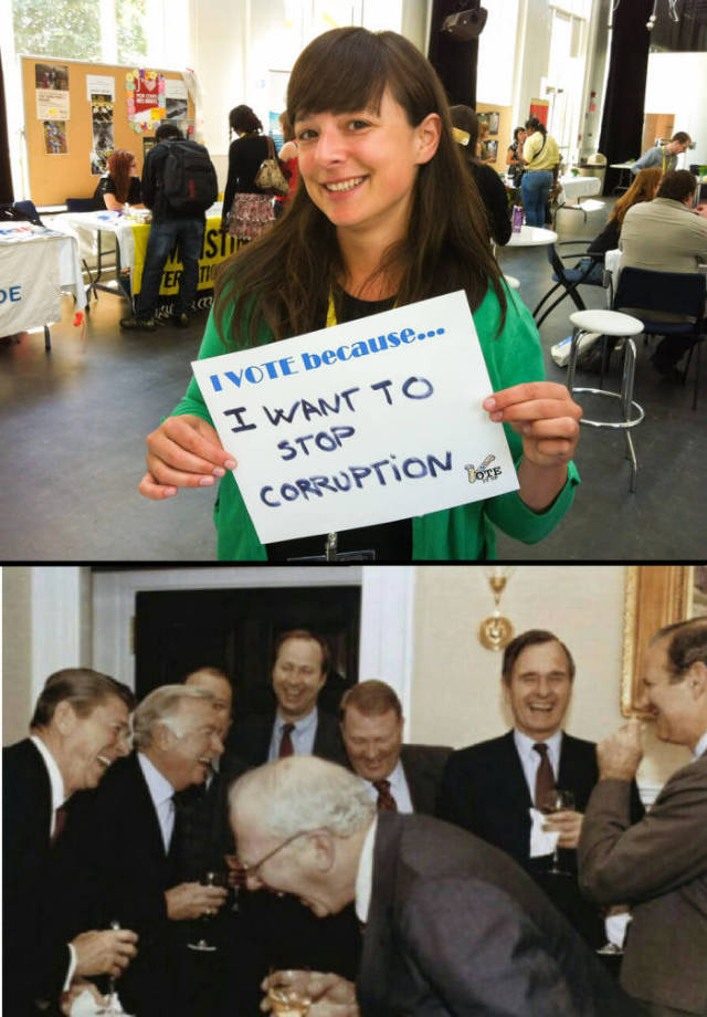 we can change the world meme - I Vote because... I Want To Stop Corruption