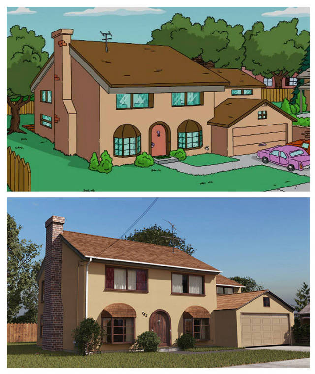 simpsons house in real life -