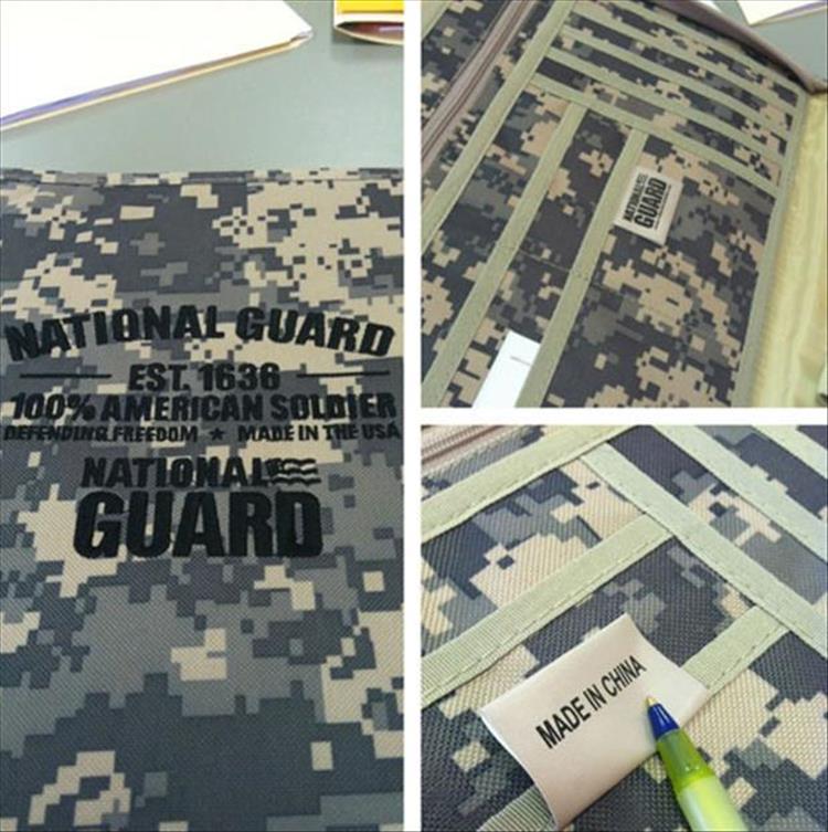 floor - Guarda Onal Guard Est 1636 100%American Soldier Nationales Derendinr Freedom Made In The Us Guard Made In China