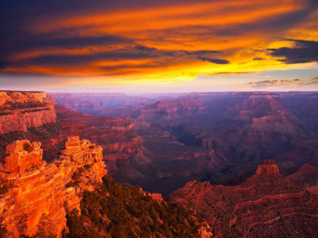The Grand Canyon, Arizona, USA

The Grand Canyon is 277 miles long, and, at its widest point, 18 miles across. You can explore various areas of the massive canyon at the Grand Canyon National Park.