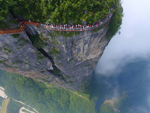Zhangjiajie National Forest Park, China

Zhangjiajie, China, is not for those who fear heights. The incredible forest is said to have inspired the stunning scenery depicted in "Avatar."