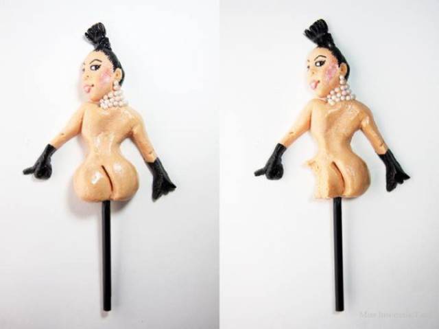 creative food kim kardashian cake pops