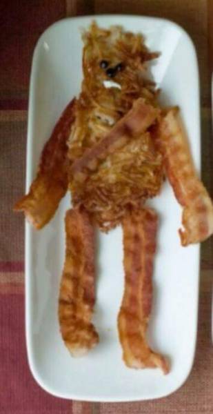 creative food my bacon was a little chewie