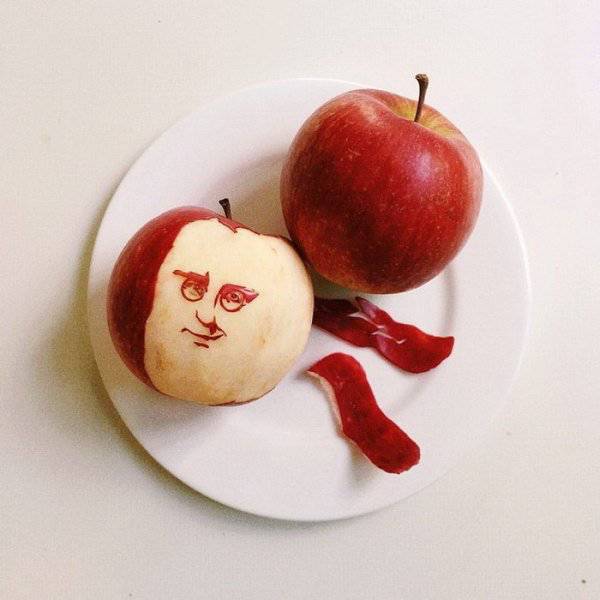 creative food apple