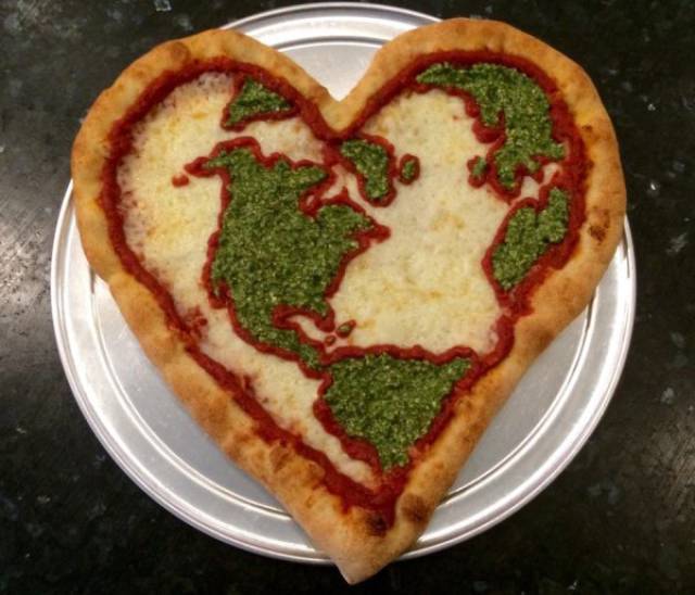 creative food earth day pizza