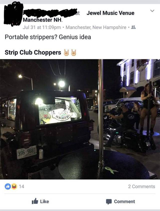 Funny meme of portable stripper poles