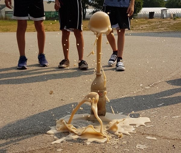 diet coke and mentos experiment gone right