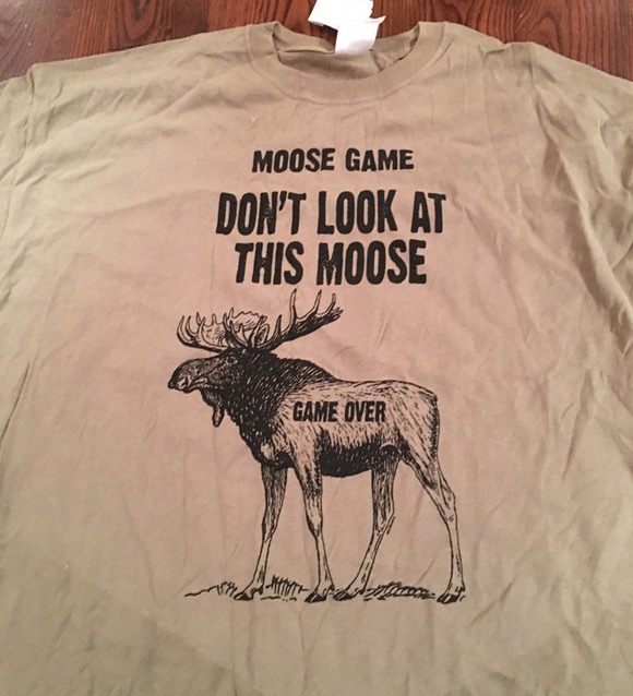 Chicken game of moose on a t-shirt - GAME OVER