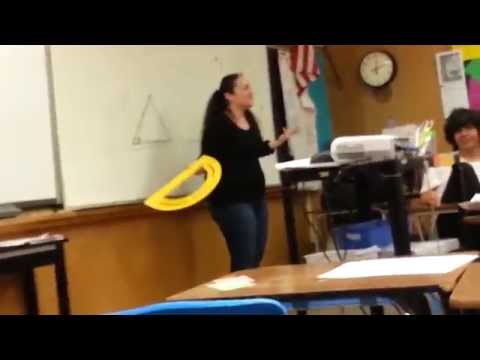 teacher rapping in class