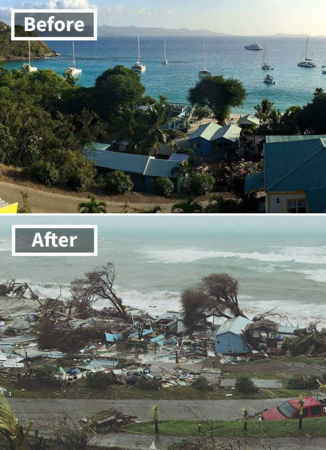 Dolphin Discovery Attraction On Tortola In The Virgin Islands (Before And After Irma Damage)
