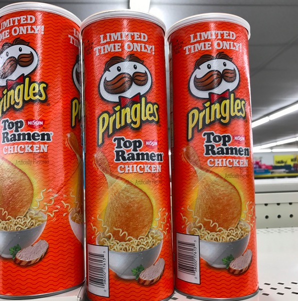pringles - Imited Je Only Limited Time Only Limited Time Only ingles Dringles pringles Top Nissin Ramen Chicken Top Moss Ramen Chicken Top Ramen Arifically f ree Chicken