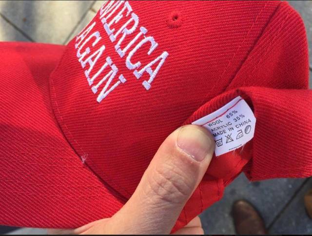 random pic trump hat made in china - Again Merica Wool 65% Acrylic 35% Made In China