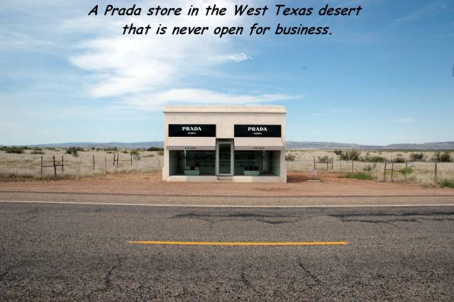 mafra, prada store - A Prada store in the West Texas desert that is never open for business.