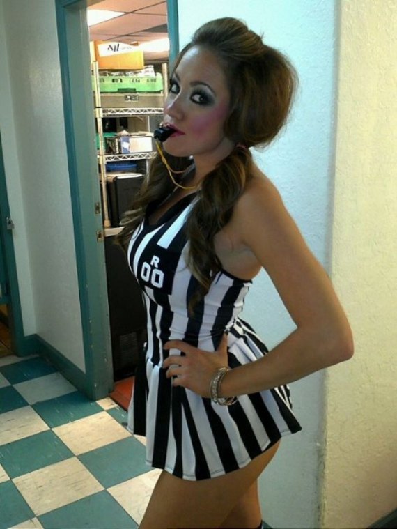 cool random referee halloween makeup