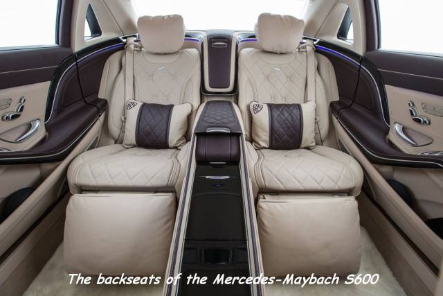 fun pic maybach 2016 interior - The backseats of the MercedesMaybach S600