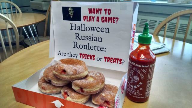 want to play a game donuts - Want To Play A Game? Halloween Russian Roulette Are they Tricks or Treats? Not Chili Sauce Asrose