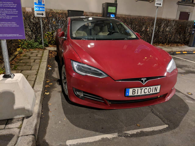 really nice car that was purchased thanks to bitcoin