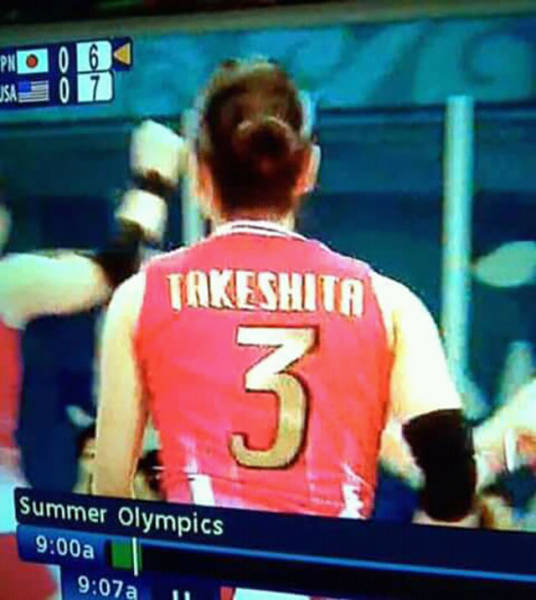 Takeshita on TV Olympic games