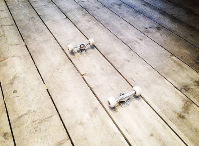 skateboard floor