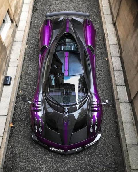 hot purple sports car