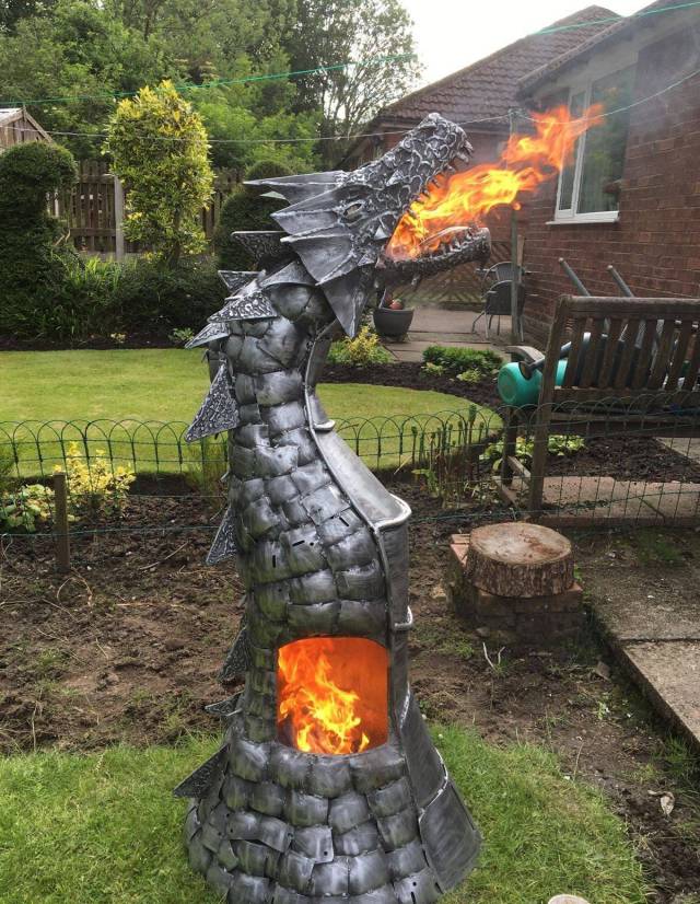 fire breathing dragon log wood burner - ||||| |