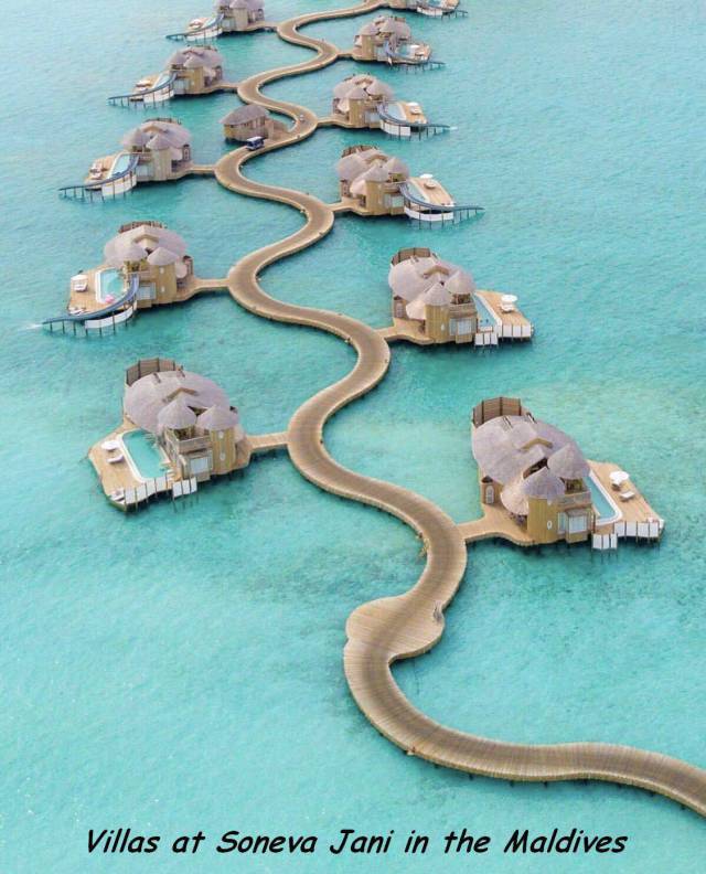 bungalows maldives - Villas at Soneva Jani in the Maldives
